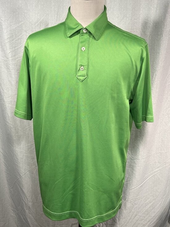 FJ Other - FootJoy FJ Men’s XL Green Golf Polo Shirt Athletic Fit Stretch